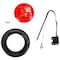 Truck-Lite 30 Series, Incandescent, Red Round, 1 Bulb, Marker Clearance Light, Pc, Black Pvc Grommet Mount 30503R - alternate 2